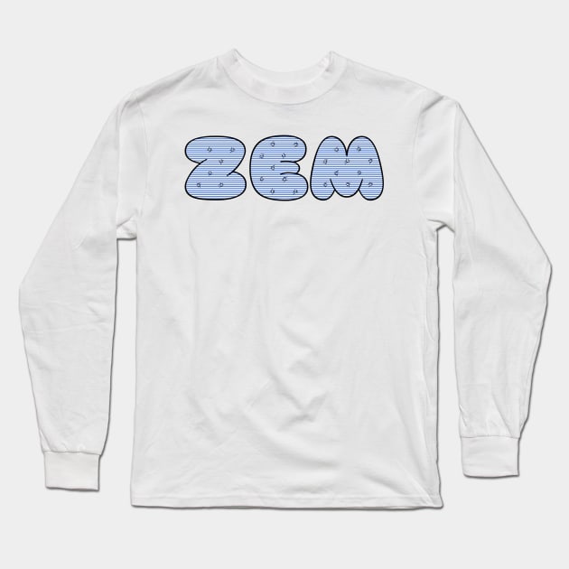 Zem (stripe) Long Sleeve T-Shirt by Stupiditee